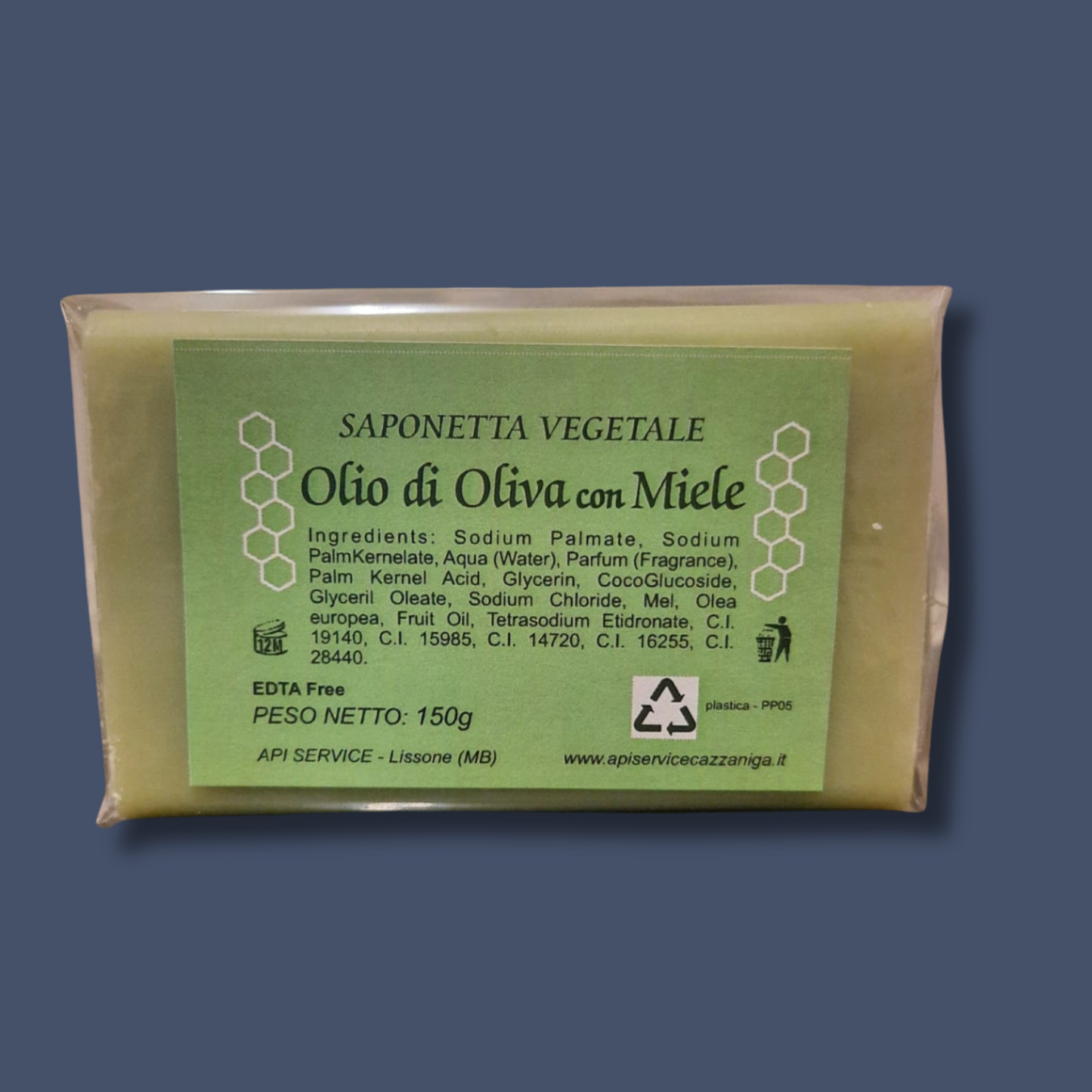 Saponetta vegetale olio di oliva con miele